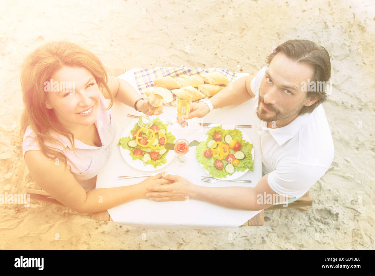 Mature couple outdoor Stock Photo