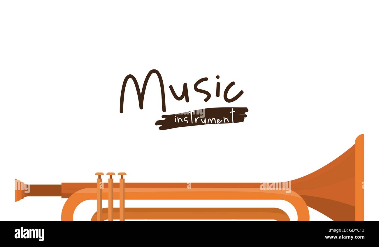 trumpet instrument isolated icon design Stock Vector Image & Art - Alamy