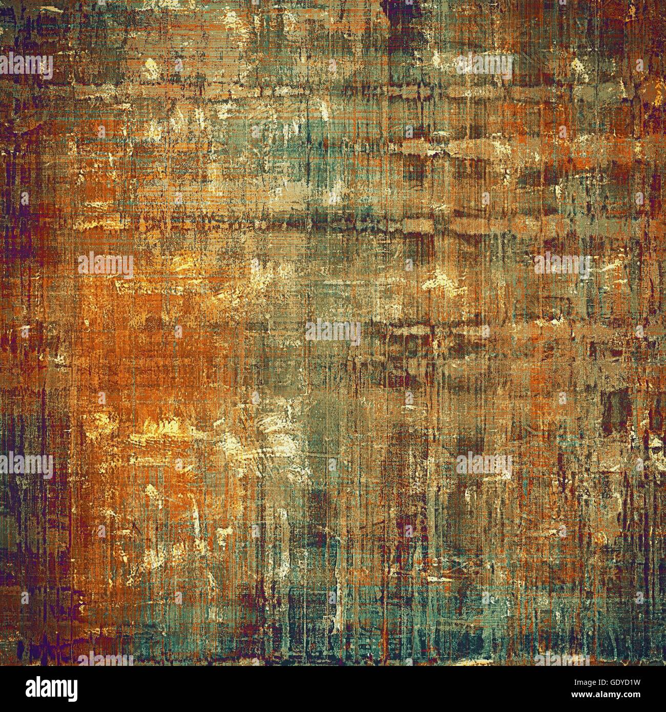 Old-style dirty background with textured vintage elements and different ...