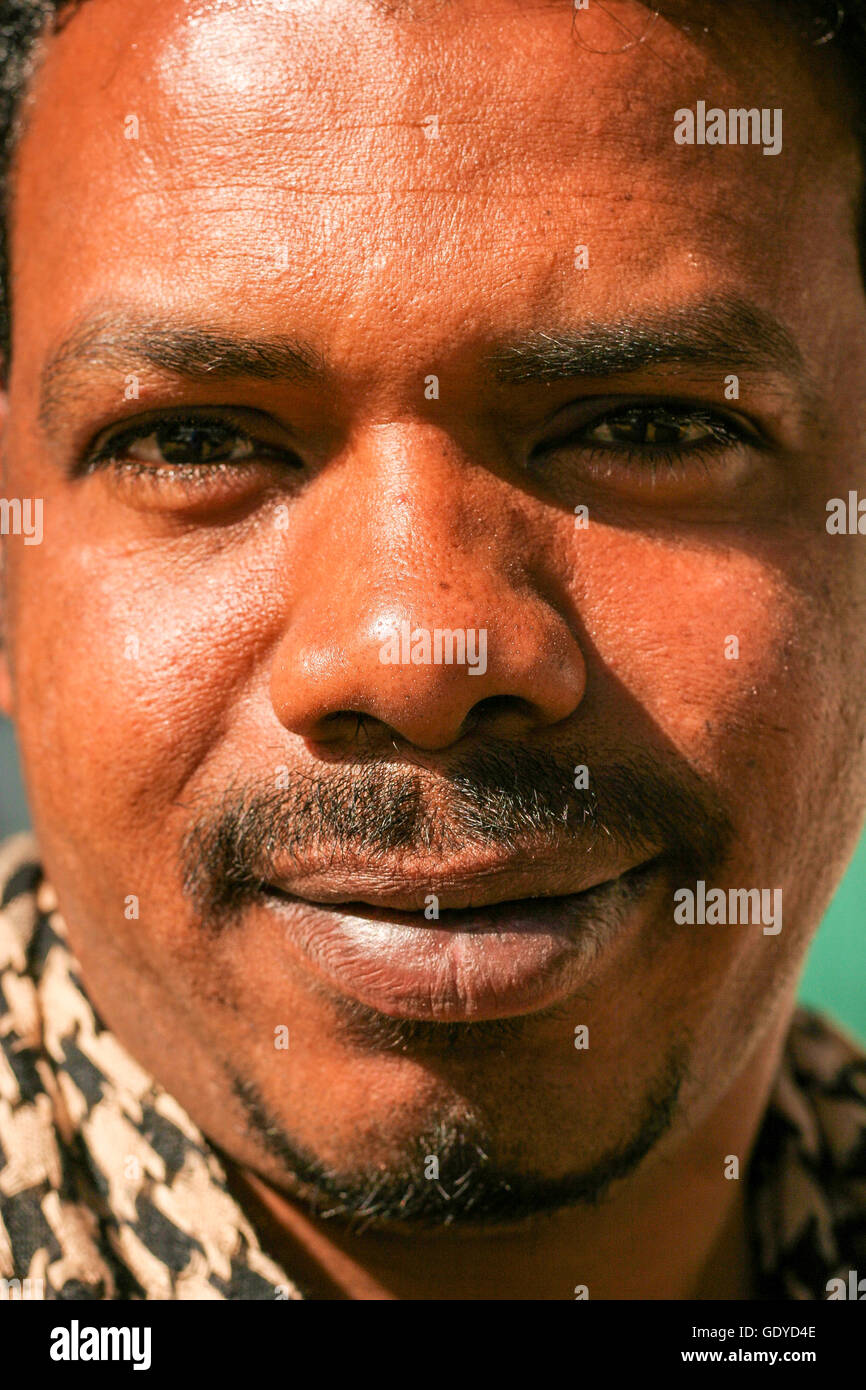 Africa, Egypt, Gharb Sohel, nubian man Stock Photo
