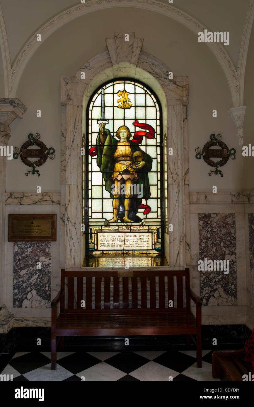 Stained glass window, Belfast Stock Photo Alamy