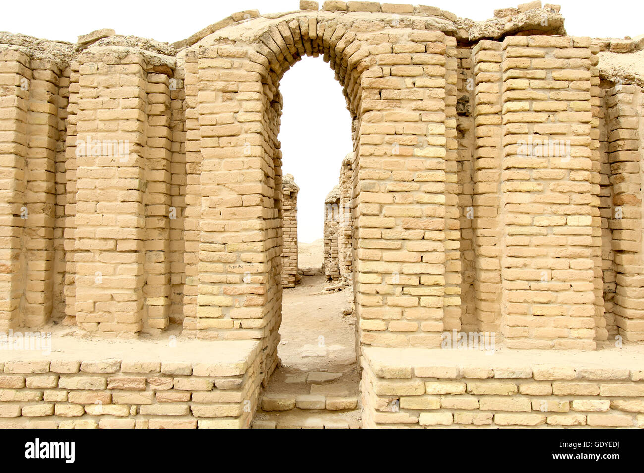 Picture of Ziggurat of Ur and one of the most important monuments in Iraq  and that goes back to the Sumerian period which are located in the province  of Dhi Qar in