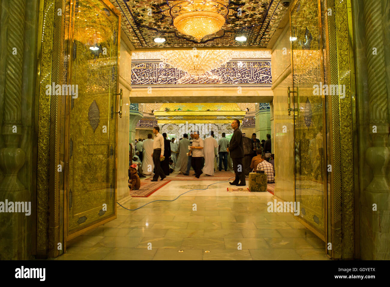 The shrine of Imam Hussein, grandson of the Prophet Mohammed the ...
