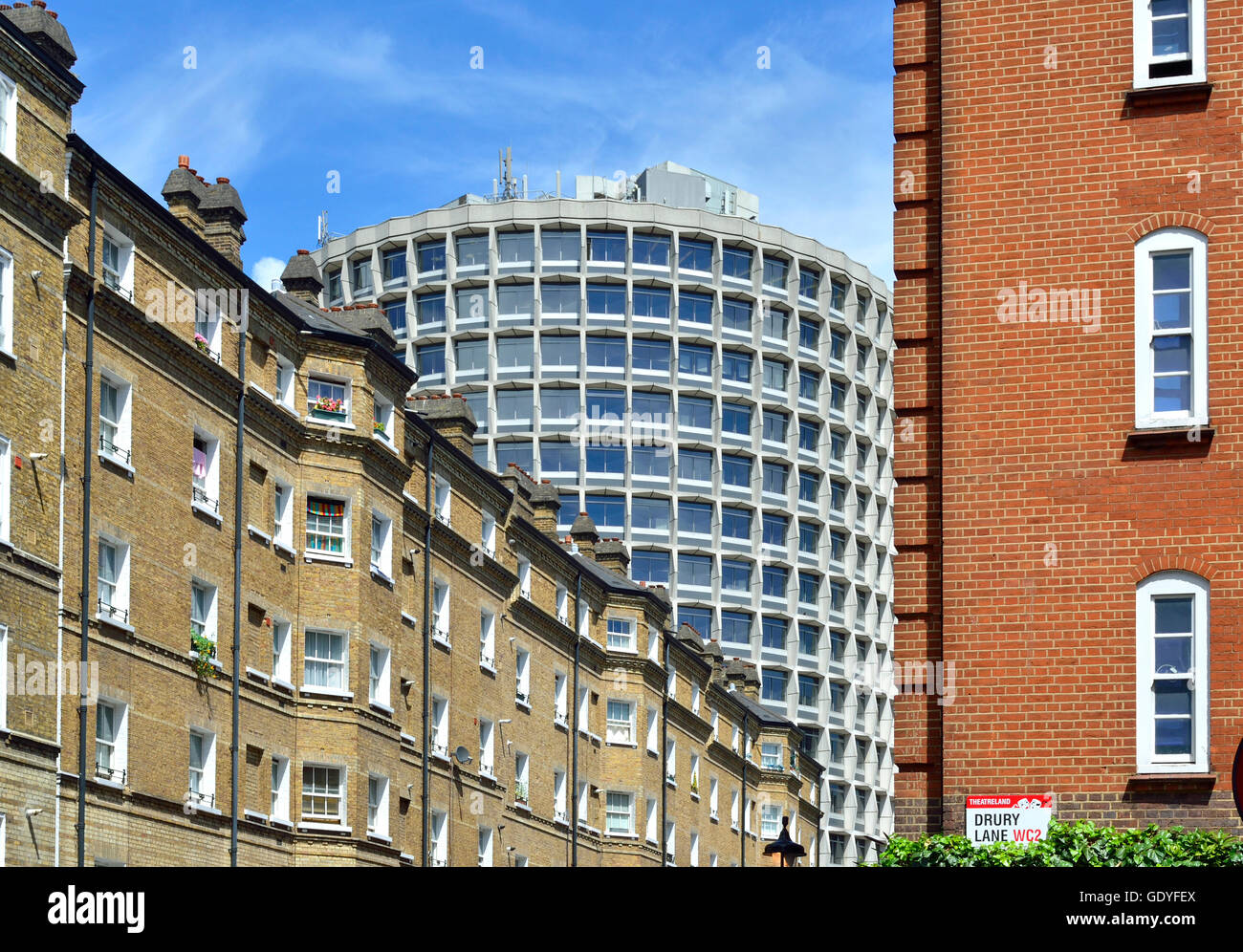 London, England, UK. One Kemble Street (WC2B 4AN) or 'Space House