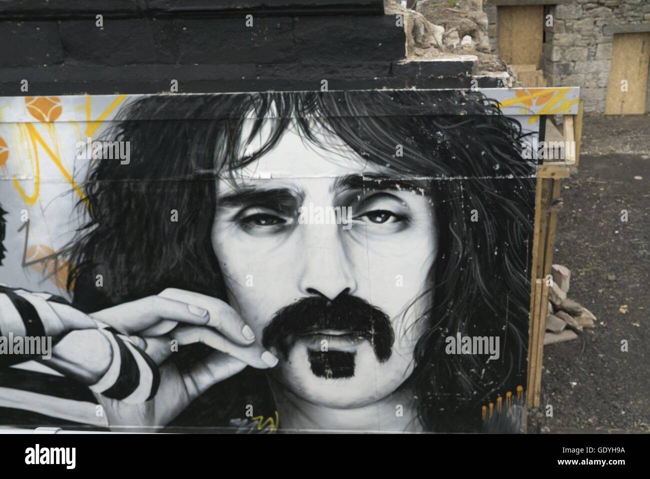 Glasgow Murals, Frank Zappa, 23.5.2016 | usage worldwide Stock Photo
