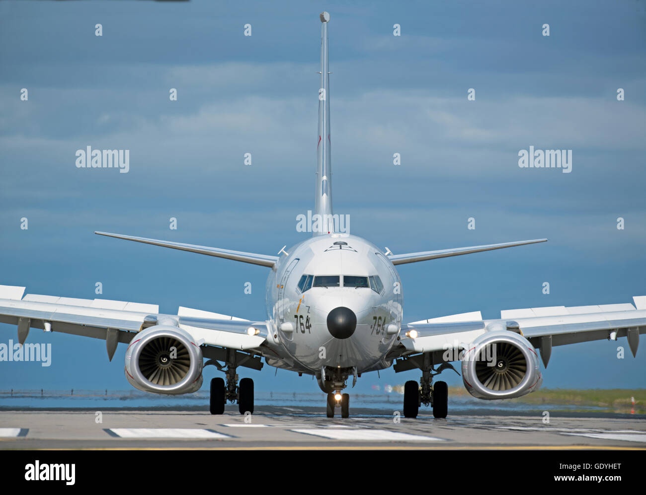 Boeing P-8 Poseidon 737-800 (BBJ2/C-40/P-8)SCO USA - Navy REG: 168764 Maritime Patrol Aircraft.  SCO 10,775. Stock Photo