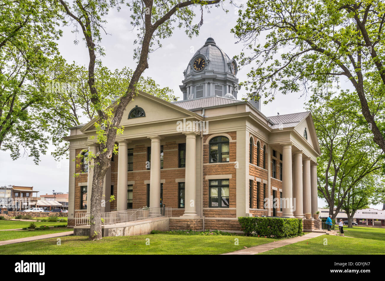 Mason County Courthouse, 1909, Classical Revival style, in Mason, Edwards Plateau, USA Stock Photo