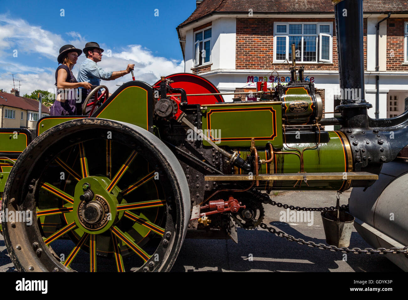 An Old Fashioned Steam Engine, Hassocks, Sussex, UK Stock Photo Alamy
