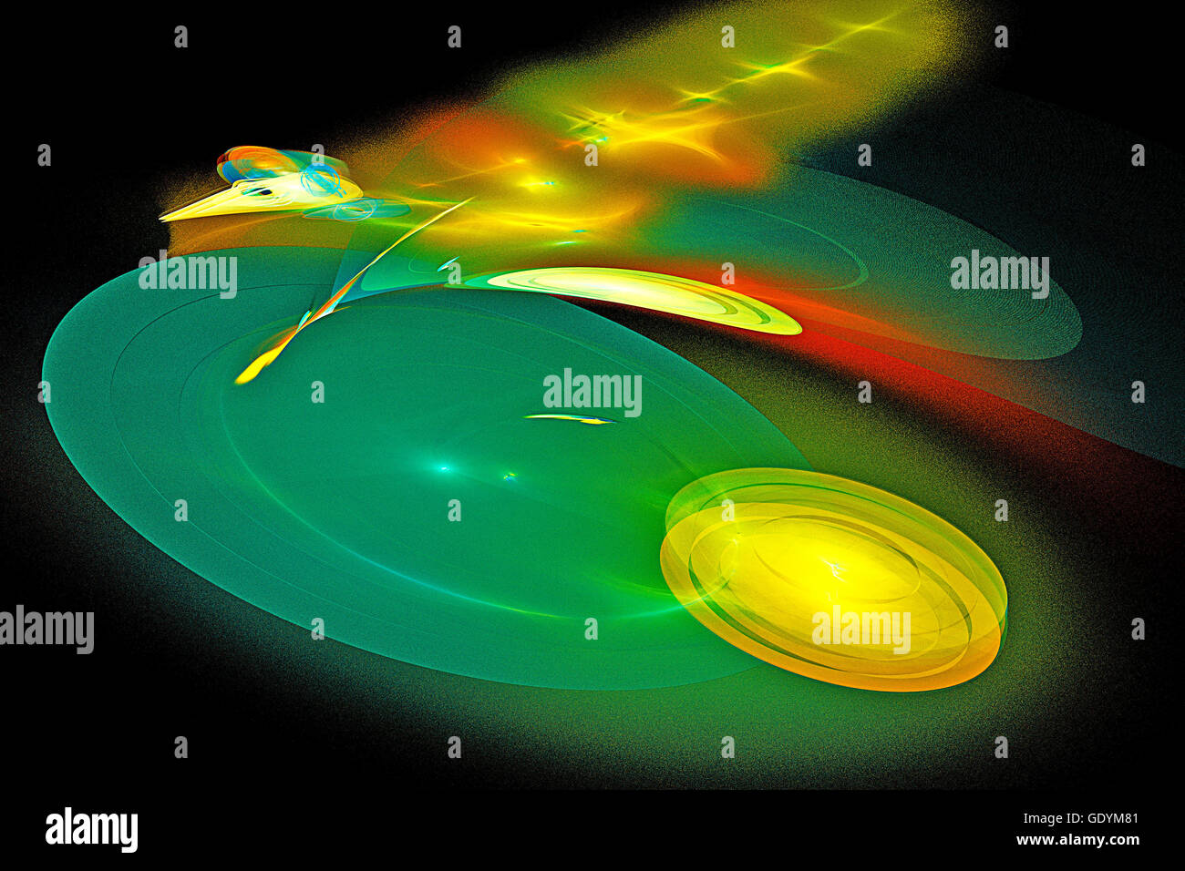 Fractal image of colorful lines forming a vortex motion Stock Photo - Alamy