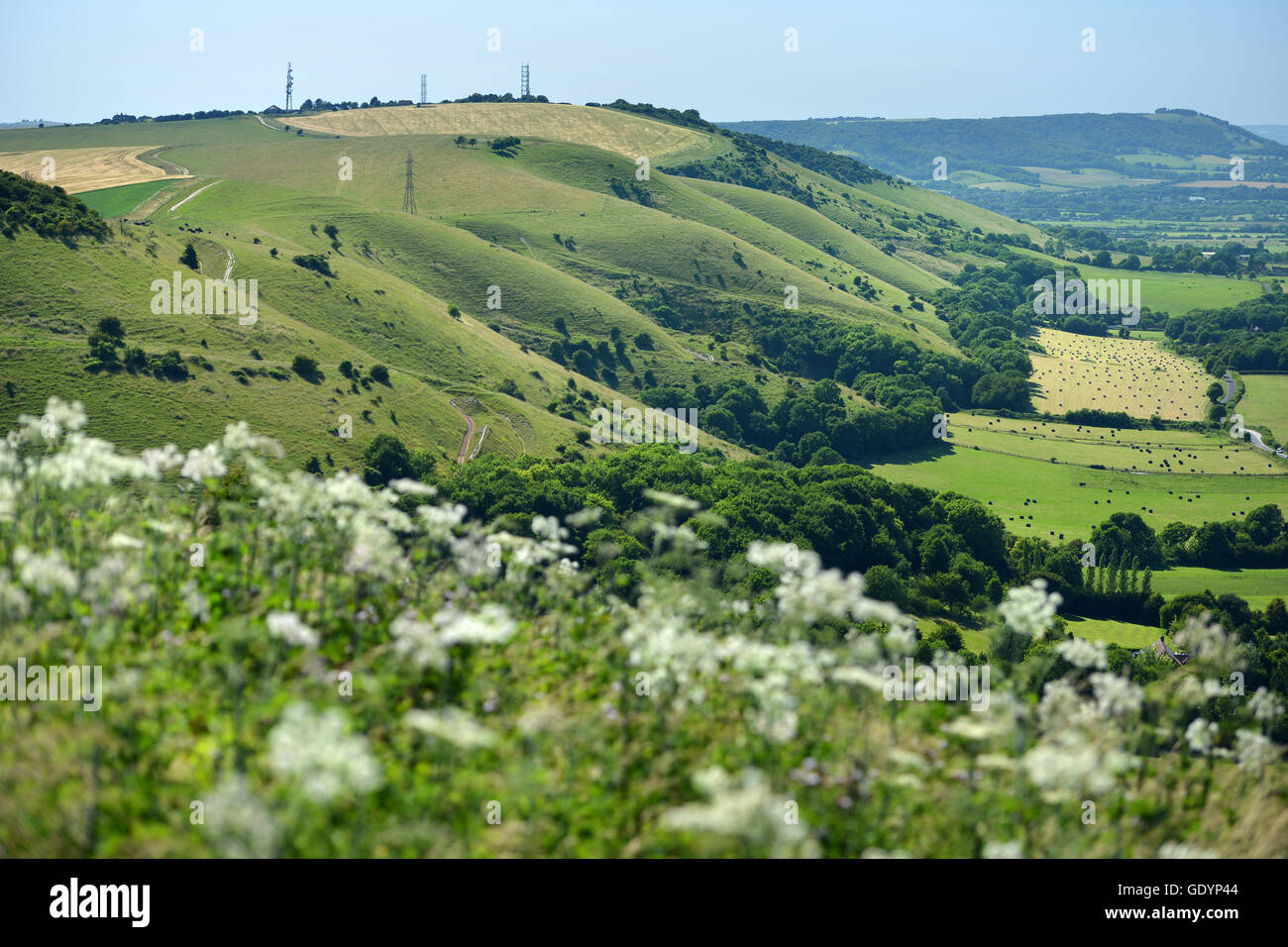 South Downs national park from Devil's Dyke, Brighton Stock Photo Alamy
