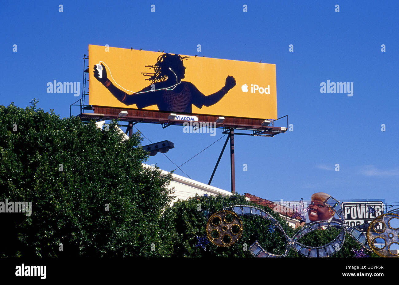IPOD billboard in Los Angeles, CA circa 2004 Stock Photo