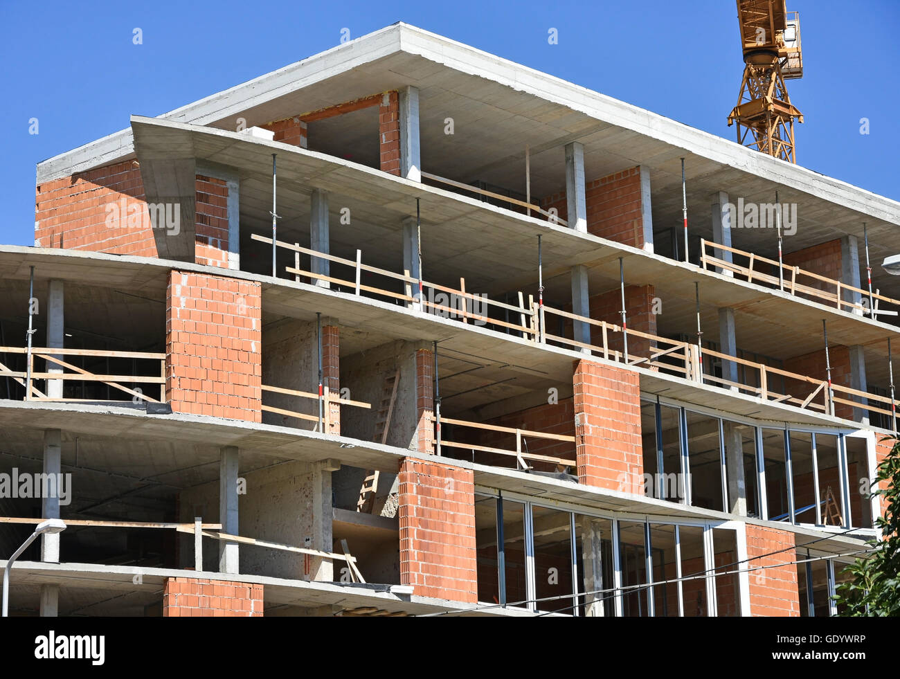Construction of a new office building in the city Stock Photo - Alamy