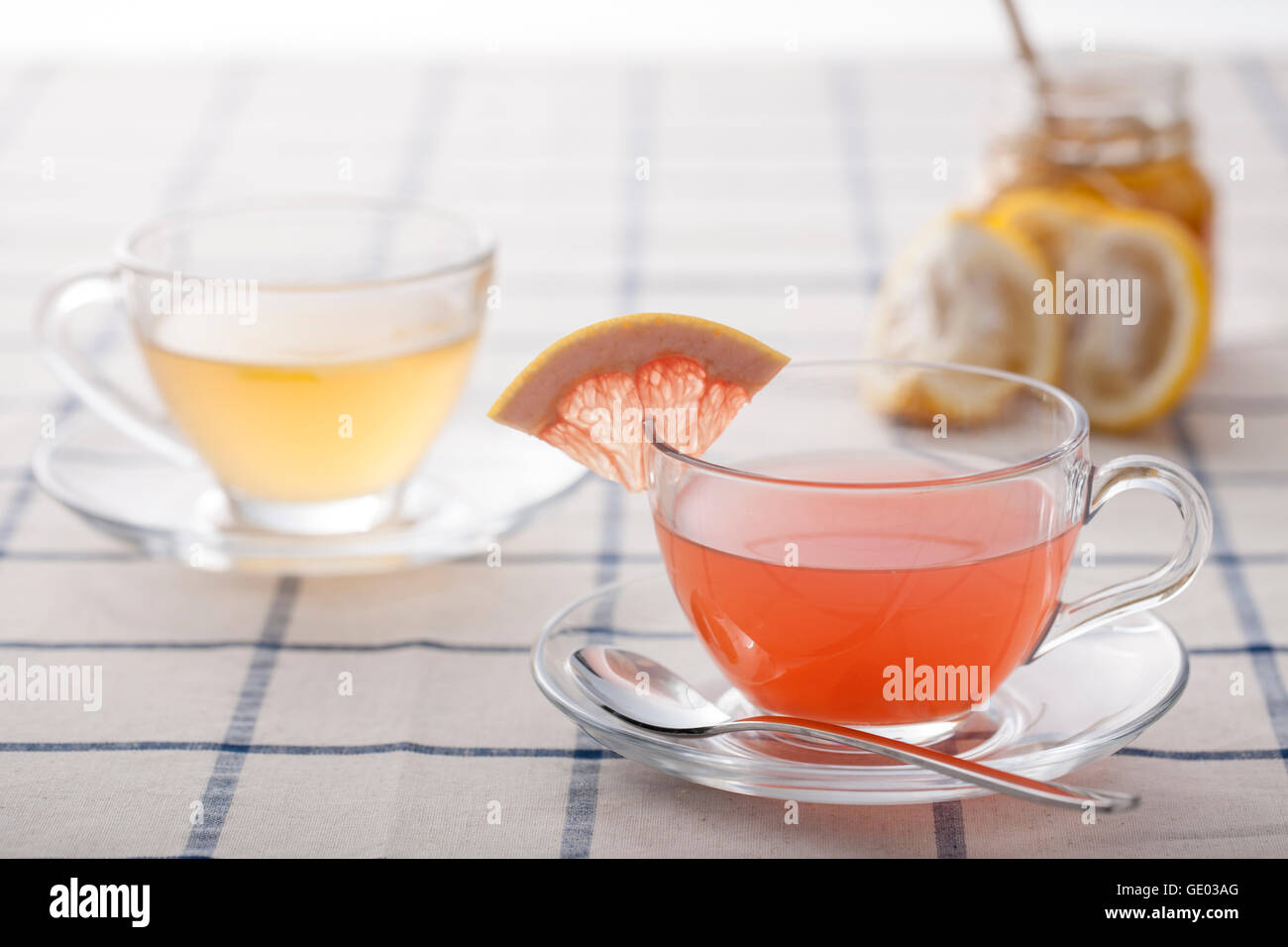 Healthy grapefruit tea Stock Photo - Alamy