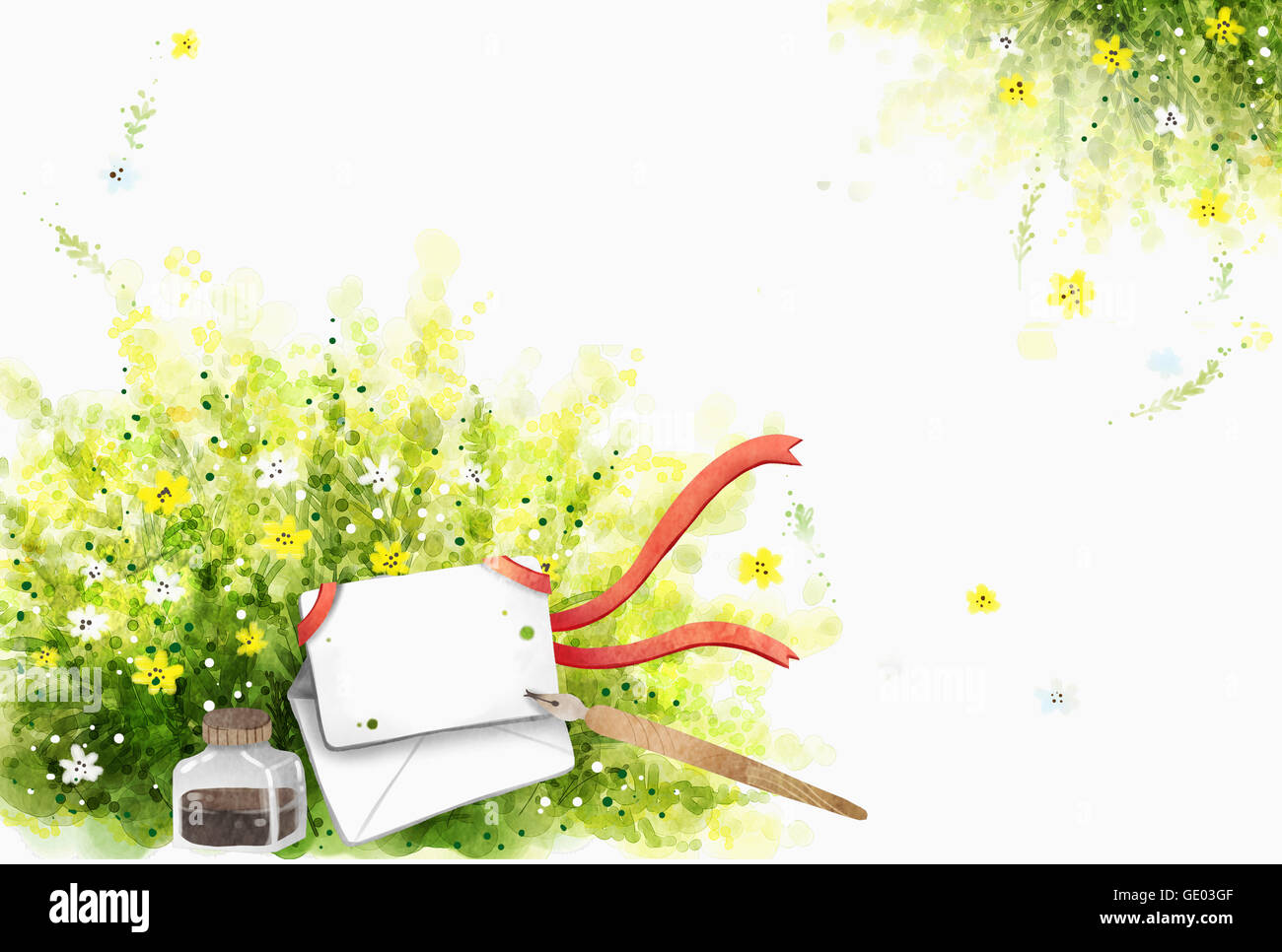 Copy space with images representing spring Stock Photo - Alamy