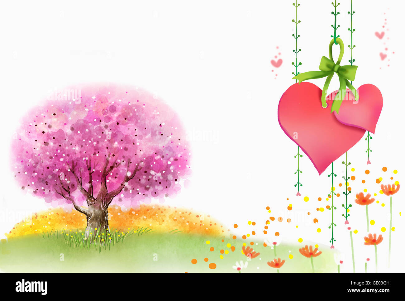 Copy space with images representing spring Stock Photo - Alamy