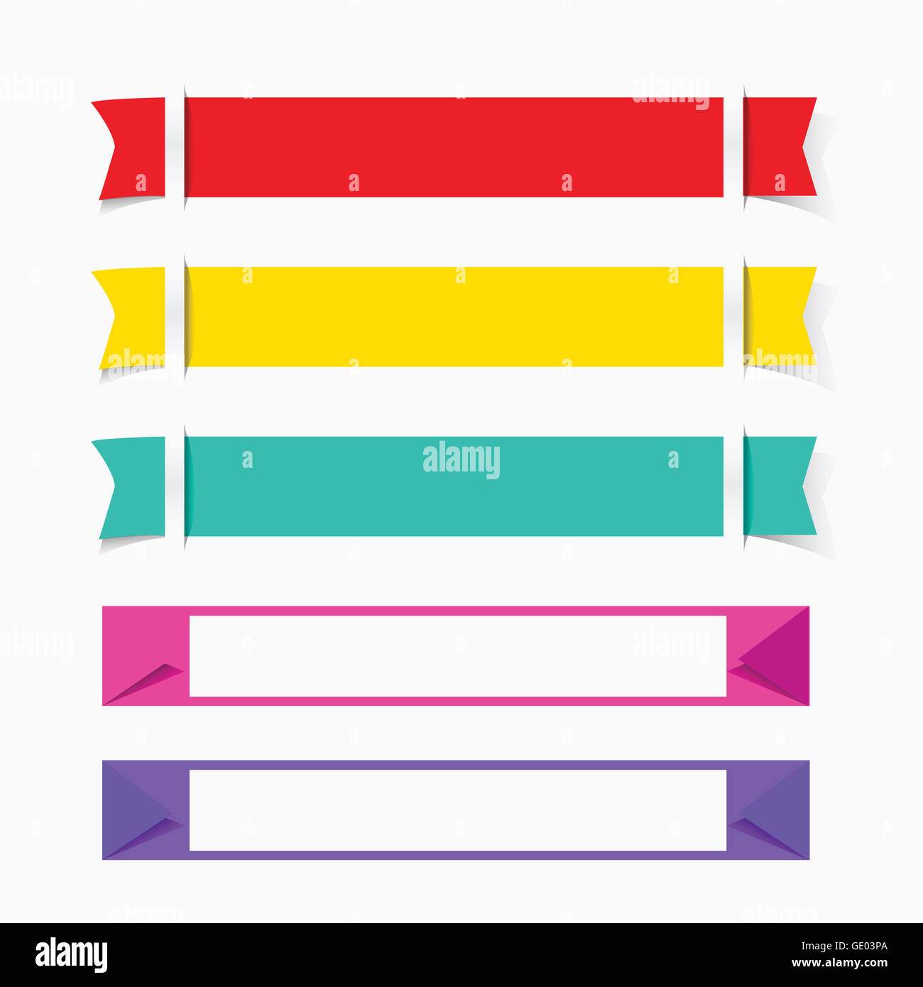 Various colorful labels Stock Photo - Alamy