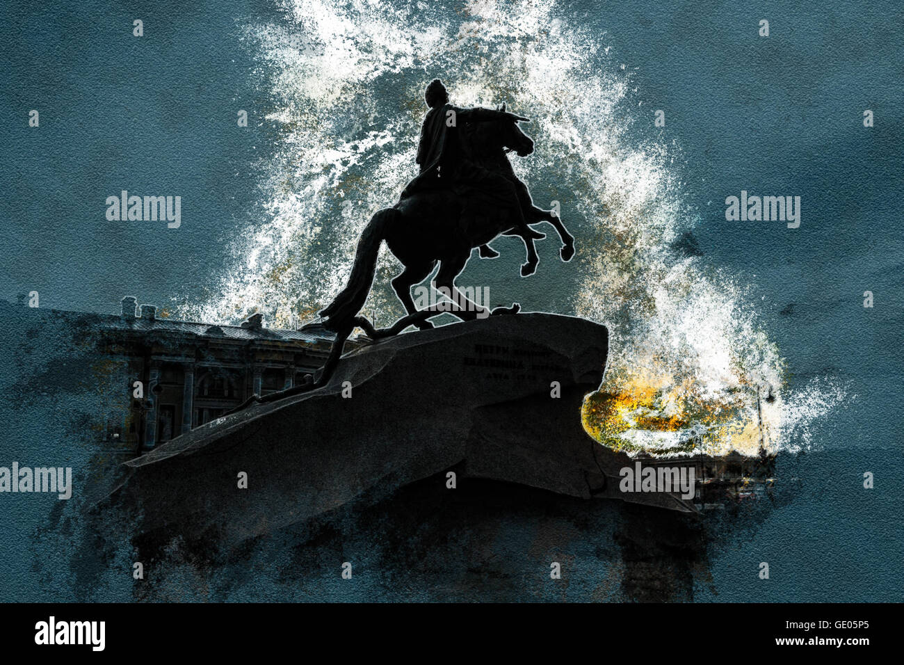 The Bronze Horseman Stock Photo Alamy