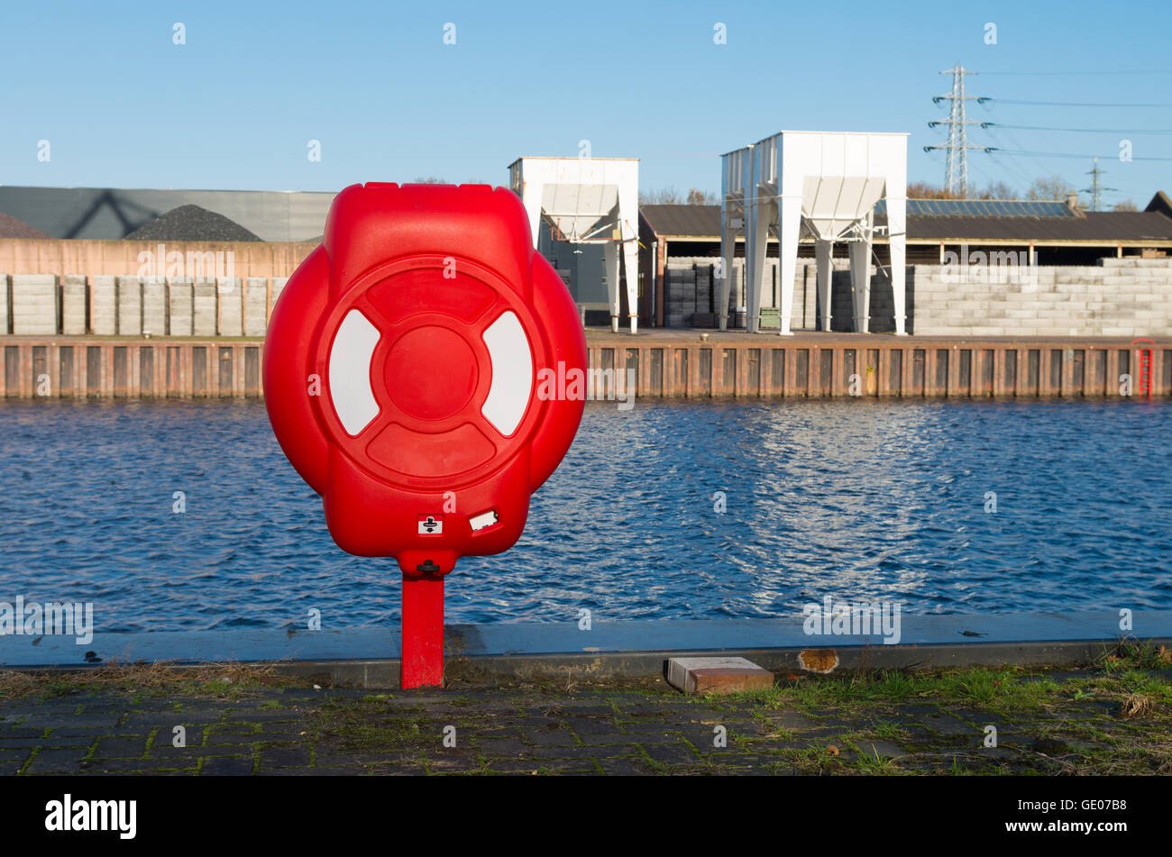 Safety life buoy in red hires stock photography and images Alamy