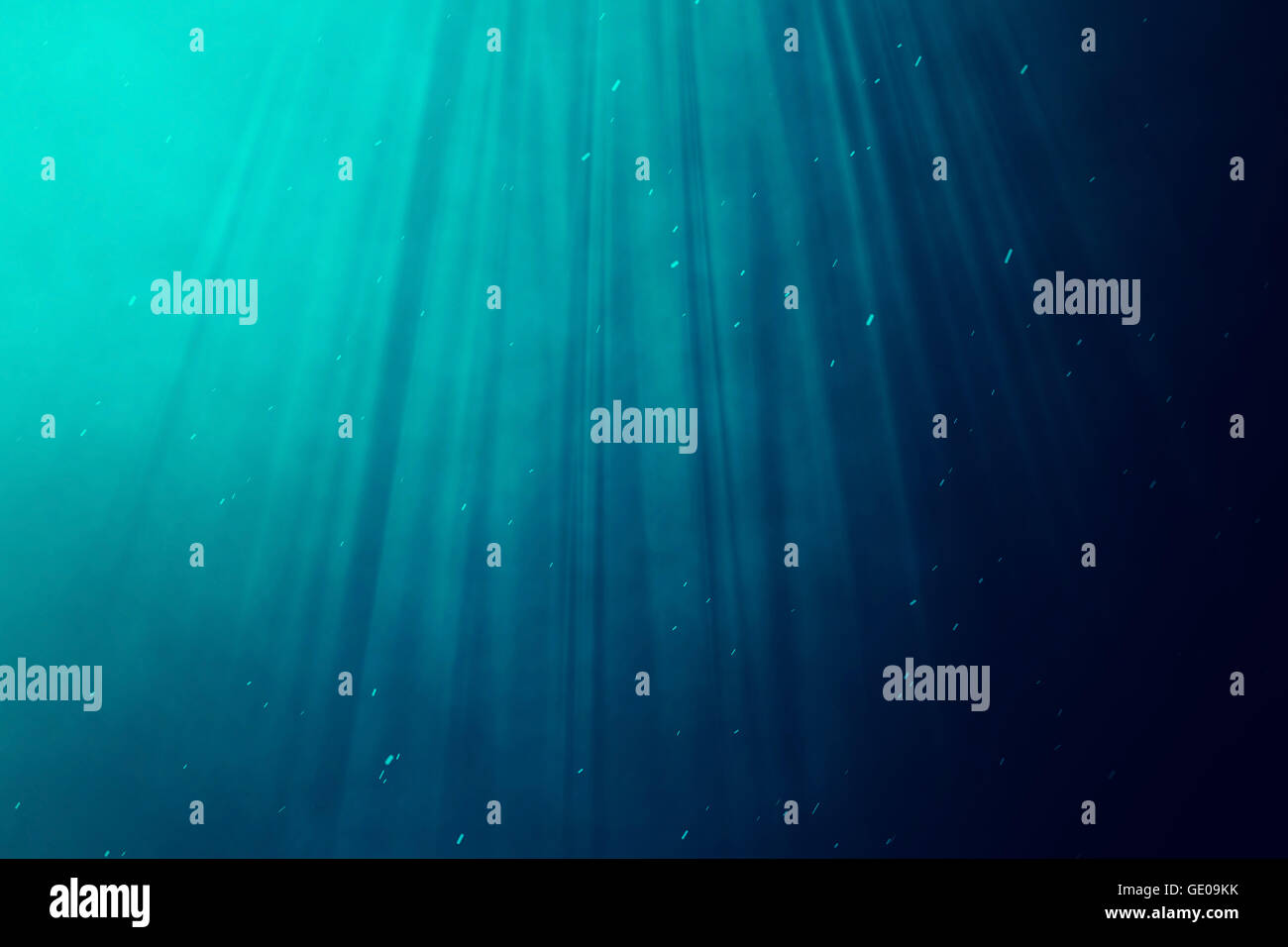 Underwater sea, ocean with light rays. 3d illustration Stock Photo Alamy