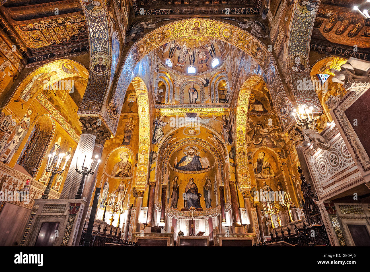 Italy Sicily Palermo Royal palace Palatine chapel Stock Photo Alamy