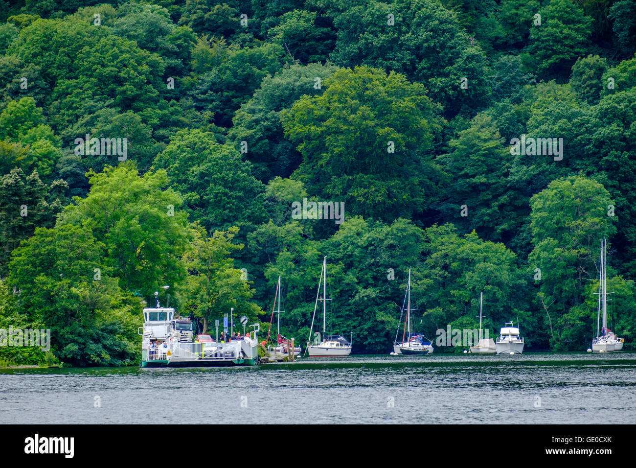 Windermere Car Ferry Stock Photo Alamy
