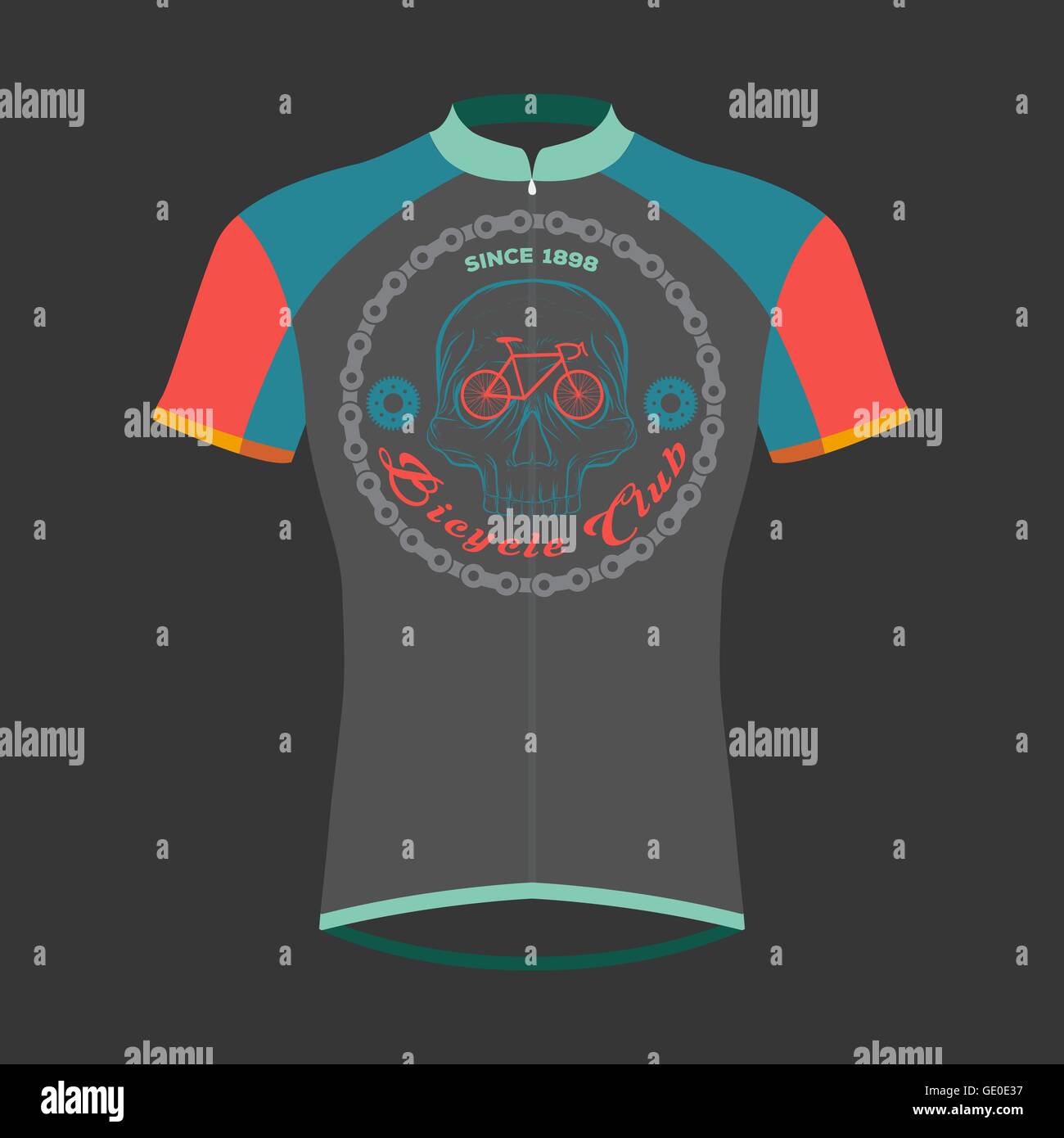 cycling shirts design Stock Vector