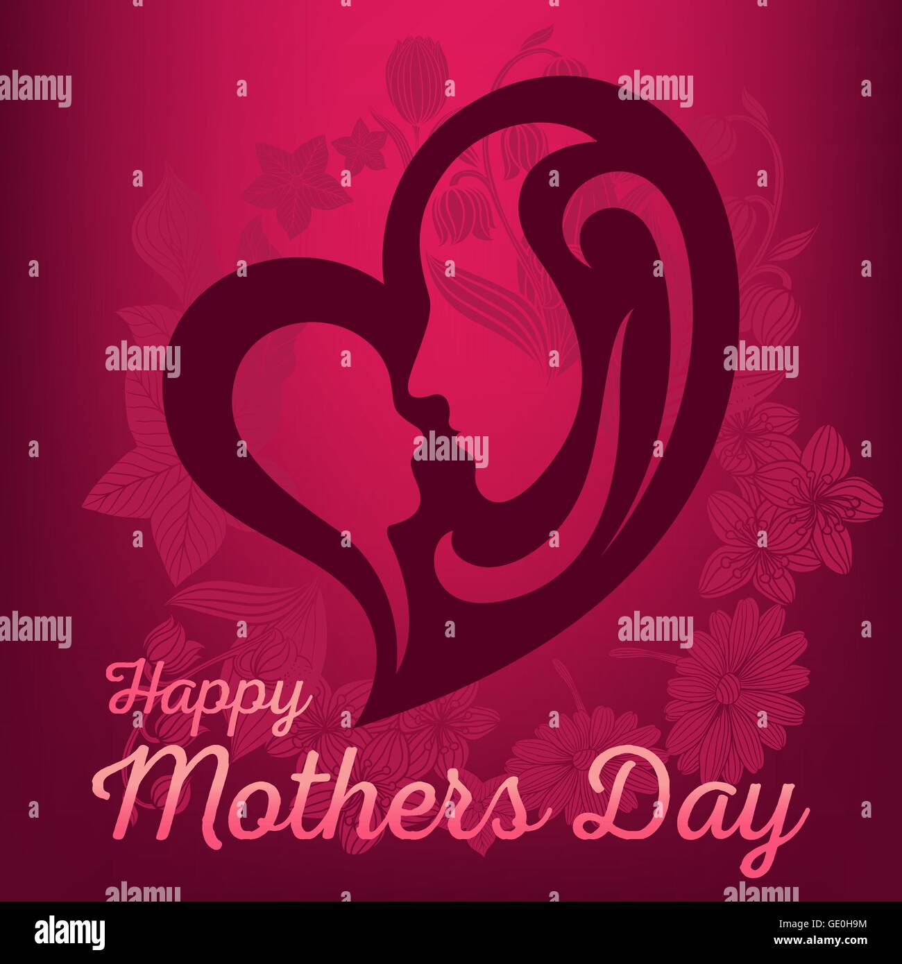 happy mothers day Stock Vector Image & Art - Alamy