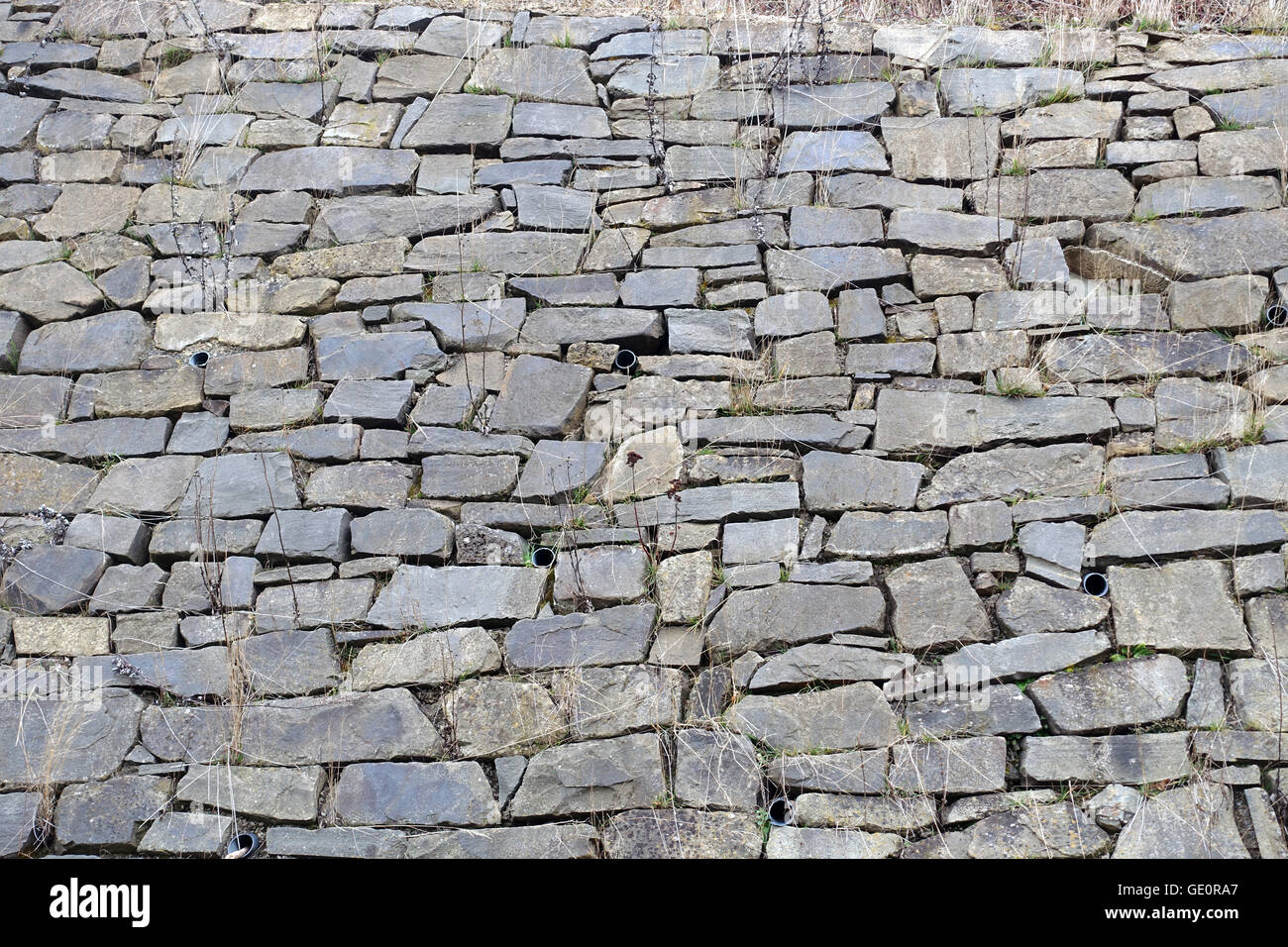 Die Mauer oder der steinige Weg - The Wall Stock Photo