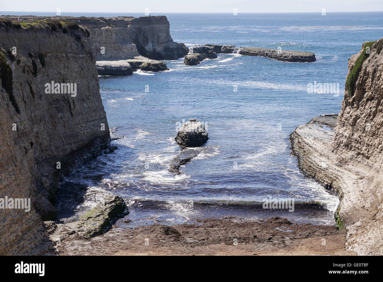 Rugged Pacific Ocean Coastline, California Stock Photo