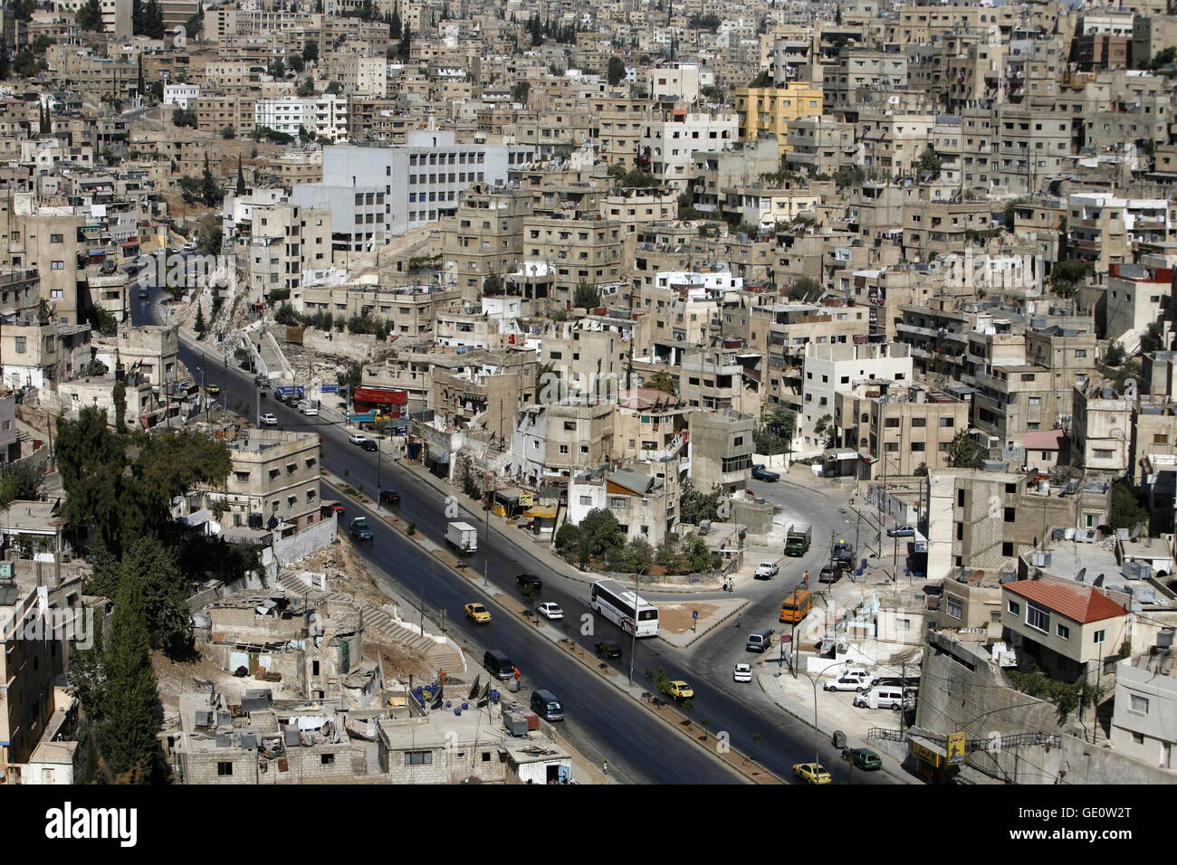 The City Centre of the City Amman in Jordan in the middle east Stock Photo  - Alamy