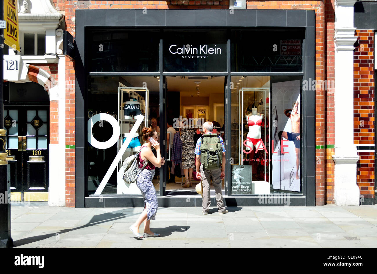 London, England, UK. Calvin Klein shop front Stock Photo - Alamy