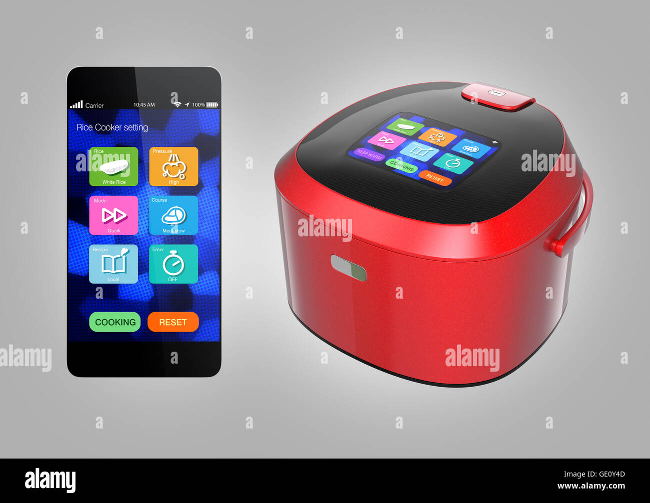 Smart Rice Cooker Interface Smart cooker hi-res stock photography and images - Alamy
