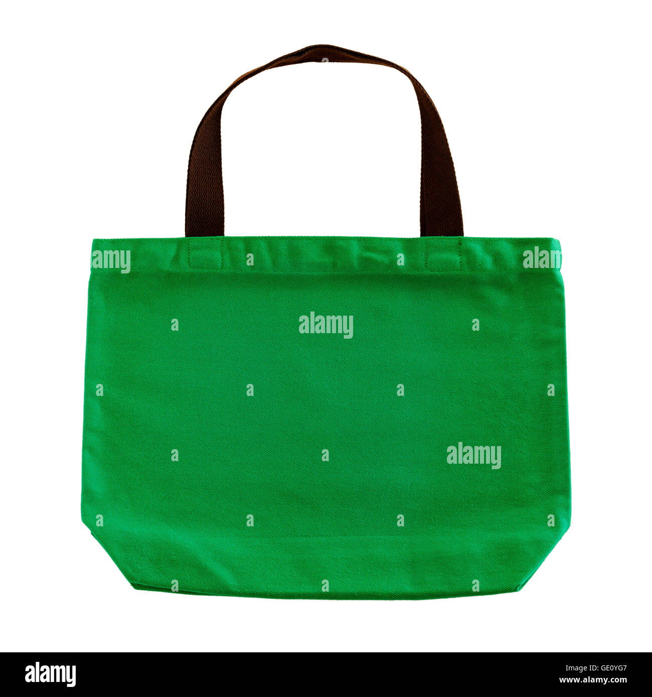 Green fabric bag isolated on white background Stock Photo Alamy