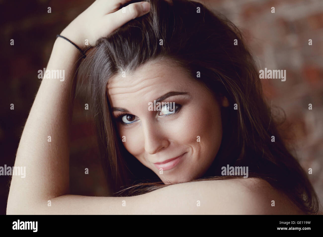 Close up shot lovely woman hi-res stock photography and images - Alamy