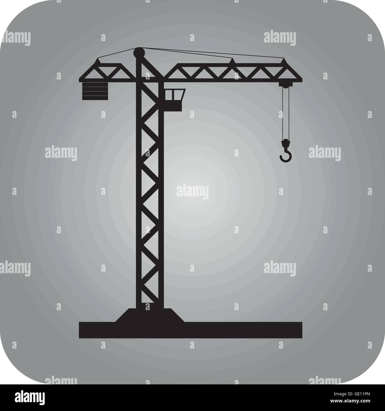 Building Tower crane icon - vector Stock Vector Image & Art - Alamy