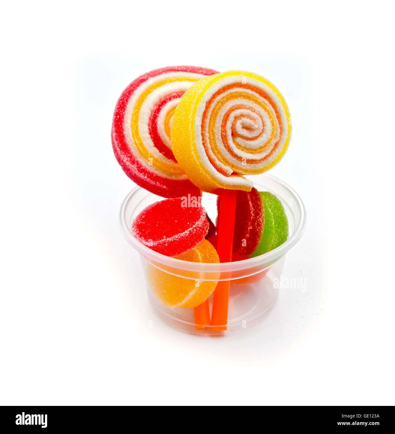 colorful jelly candies isolated on white Stock Photo - Alamy