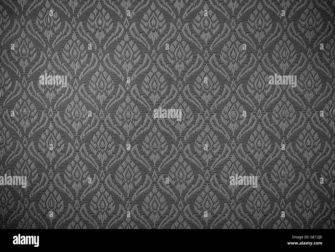 Background of Thai style handmade fabric pattern. Stock Photo