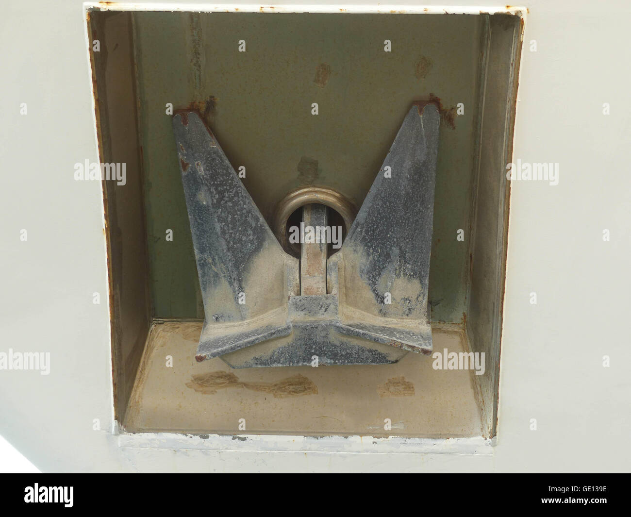 Ships anchor detail iron anchor Stock Photo Alamy