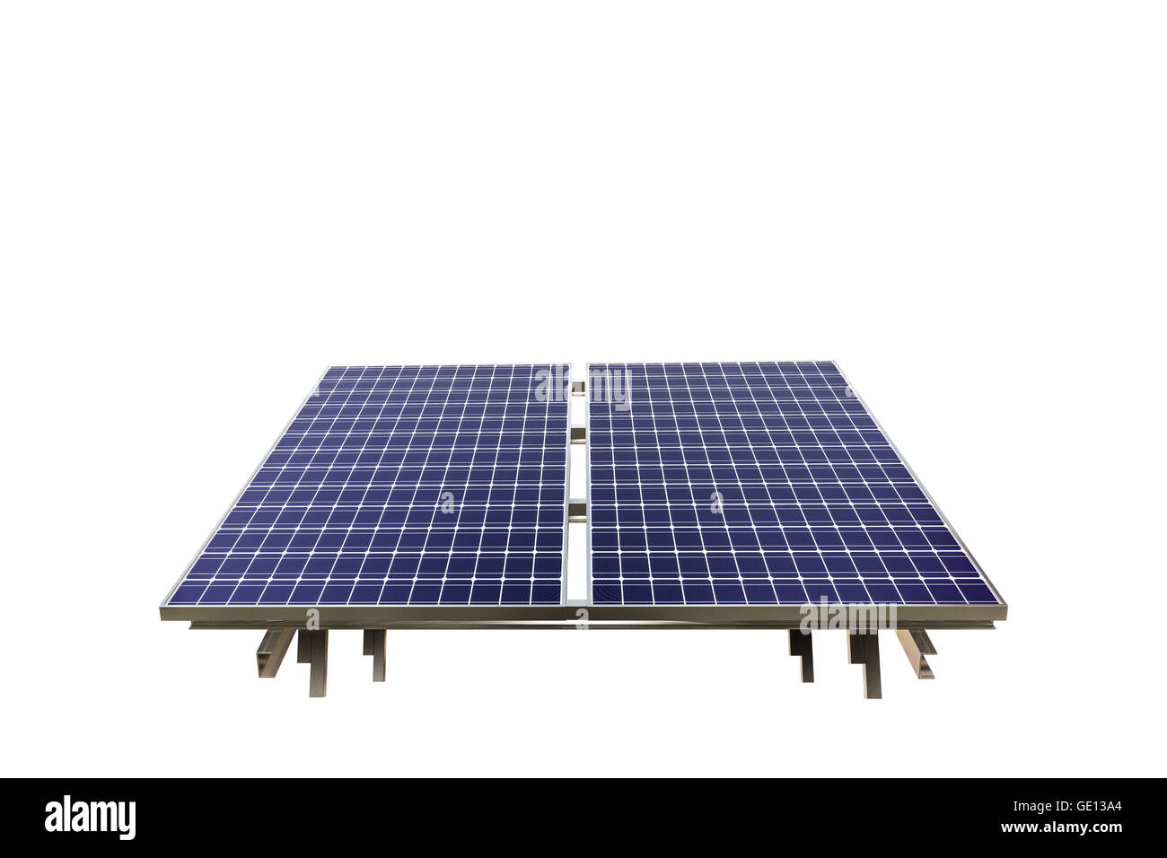 solar panel isolated on white background Stock Photo