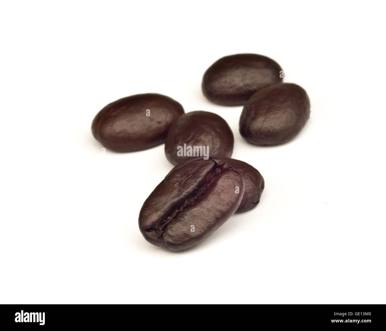 coffee beans Isolated on white background Stock Photo - Alamy