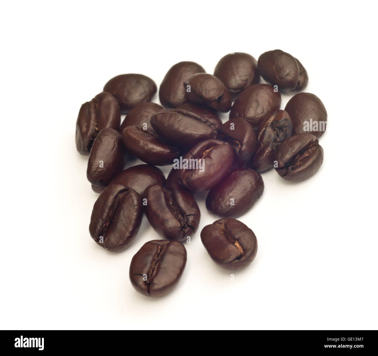 coffee beans Isolated on white background Stock Photo - Alamy