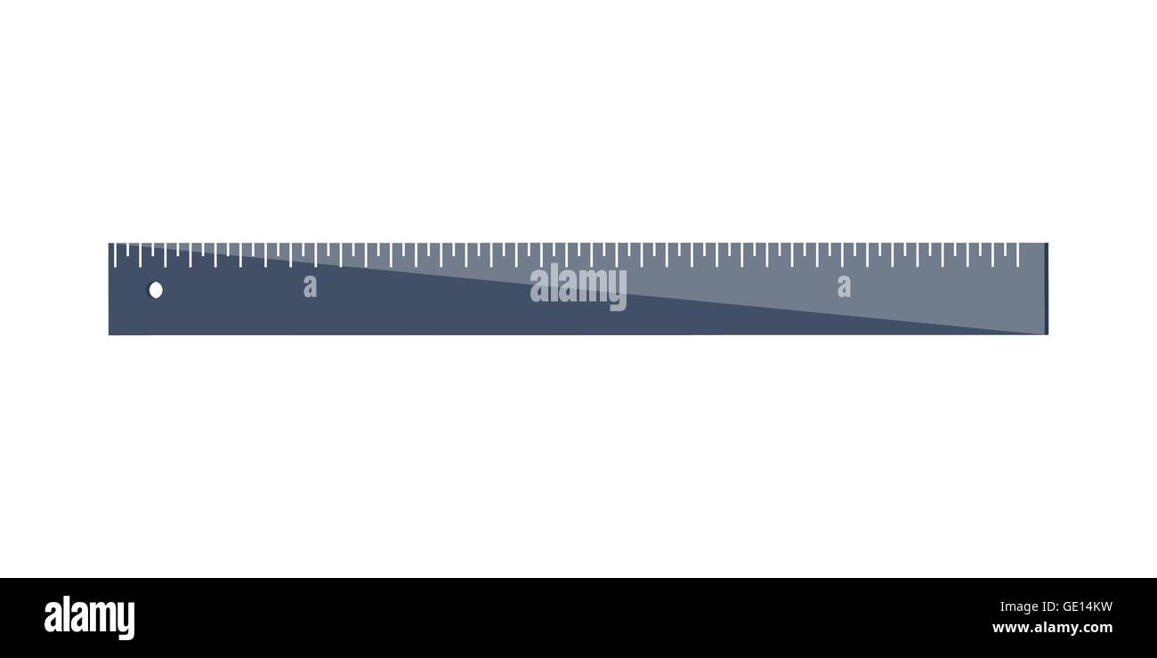 Length/width Ruler Ruler in a flat style. Scale. Width and length. Measurement tool ...