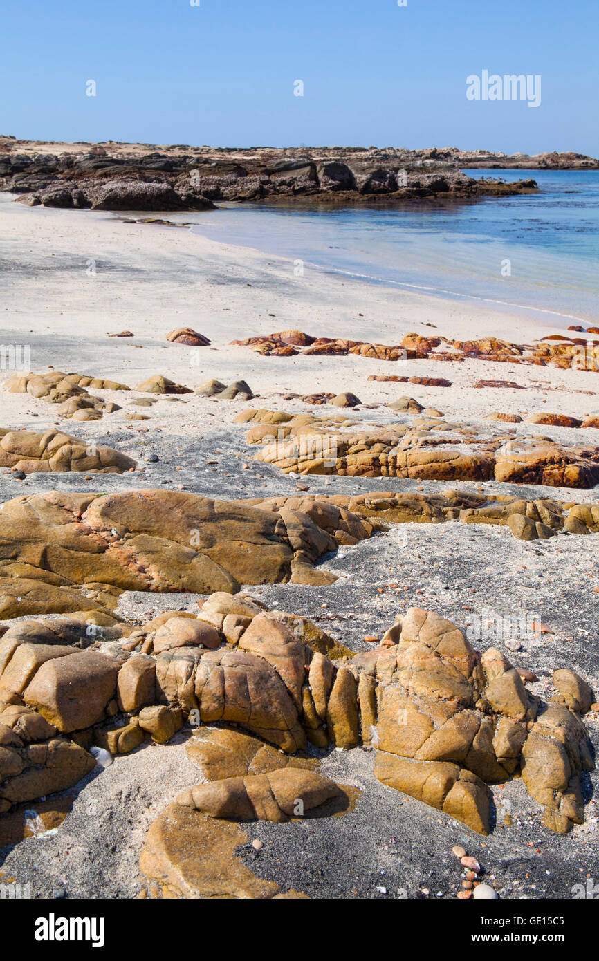 Beautiful sea coast near Mirbat, Oman Stock Photo