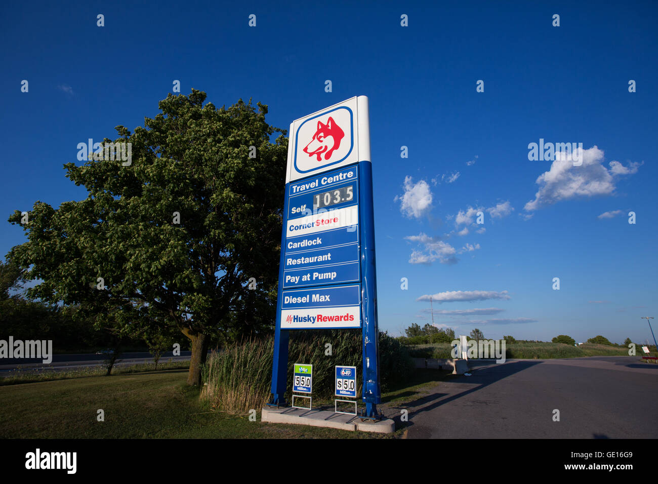 Husky gas station in Joyceville, Ont., on July 22, 2016 Stock Photo Alamy