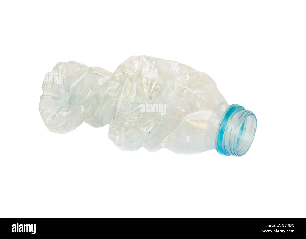 Recyclable plastic bottles on white background Stock Photo - Alamy