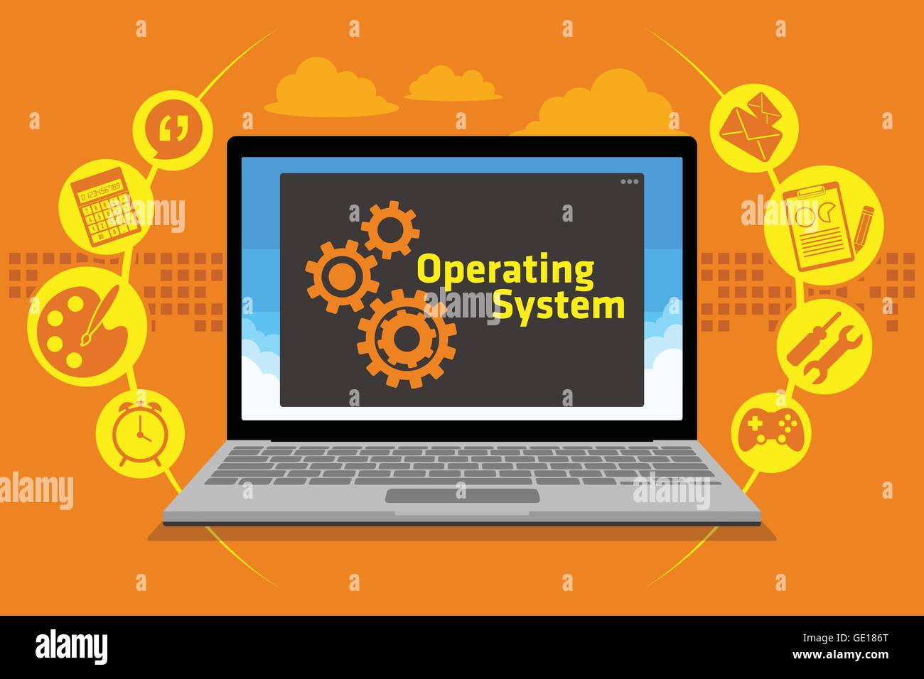 Os operating system background Stock Vector Images - Alamy