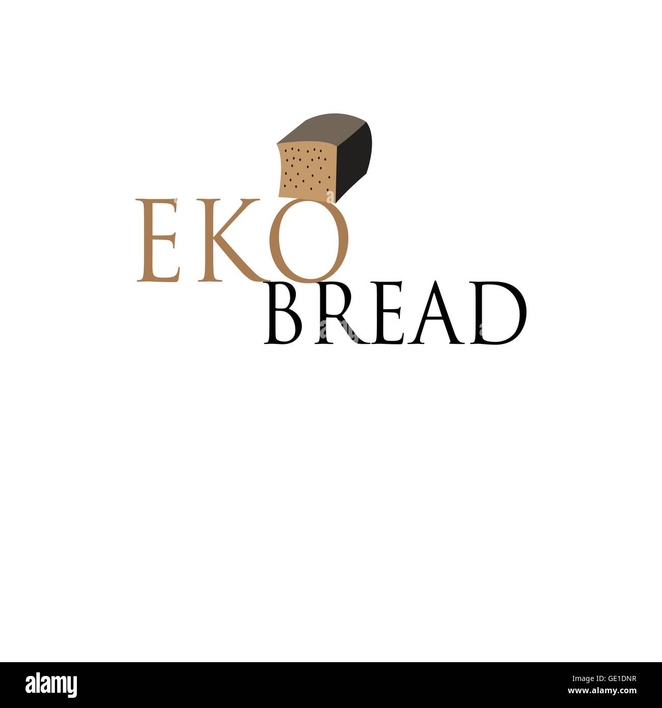 Beautiful vector illustration of a eco-friendly bread without yeast Stock Vector