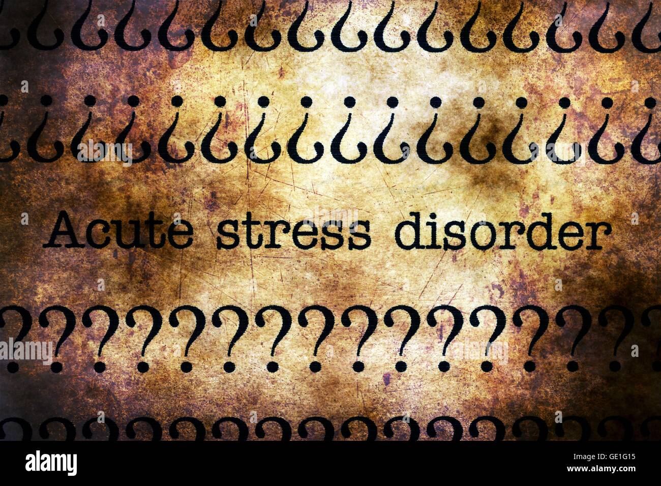 Acute stress disorder grunge concept Stock Photo - Alamy