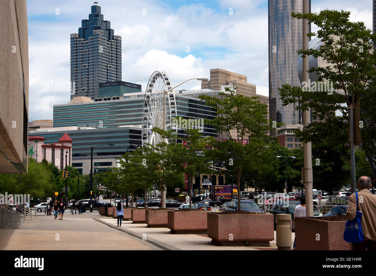 The Skyline of the city of Atlanta Georgia In the USA Stock Photo