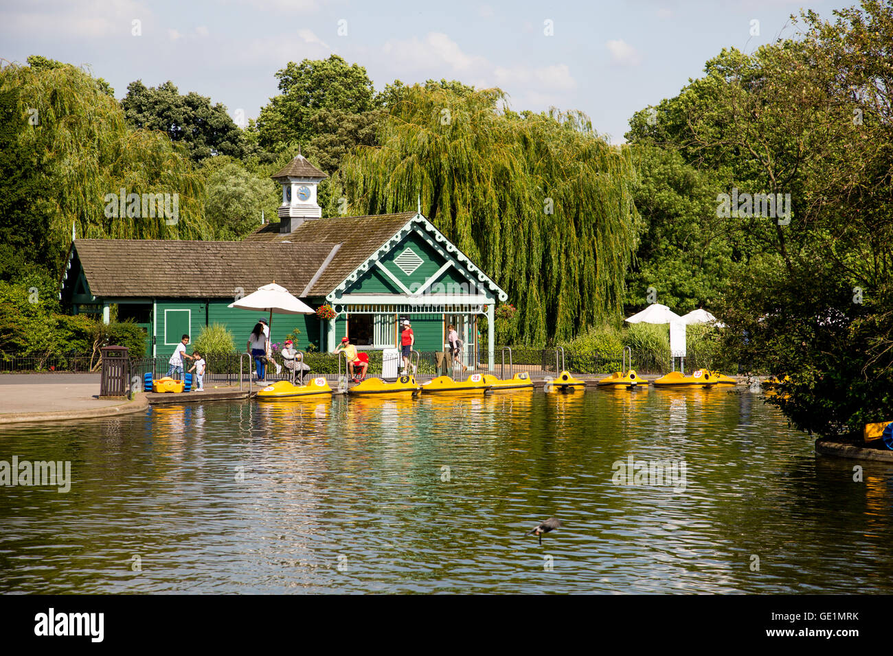 The Boating Lake Regents Park London UK Stock Photo Alamy